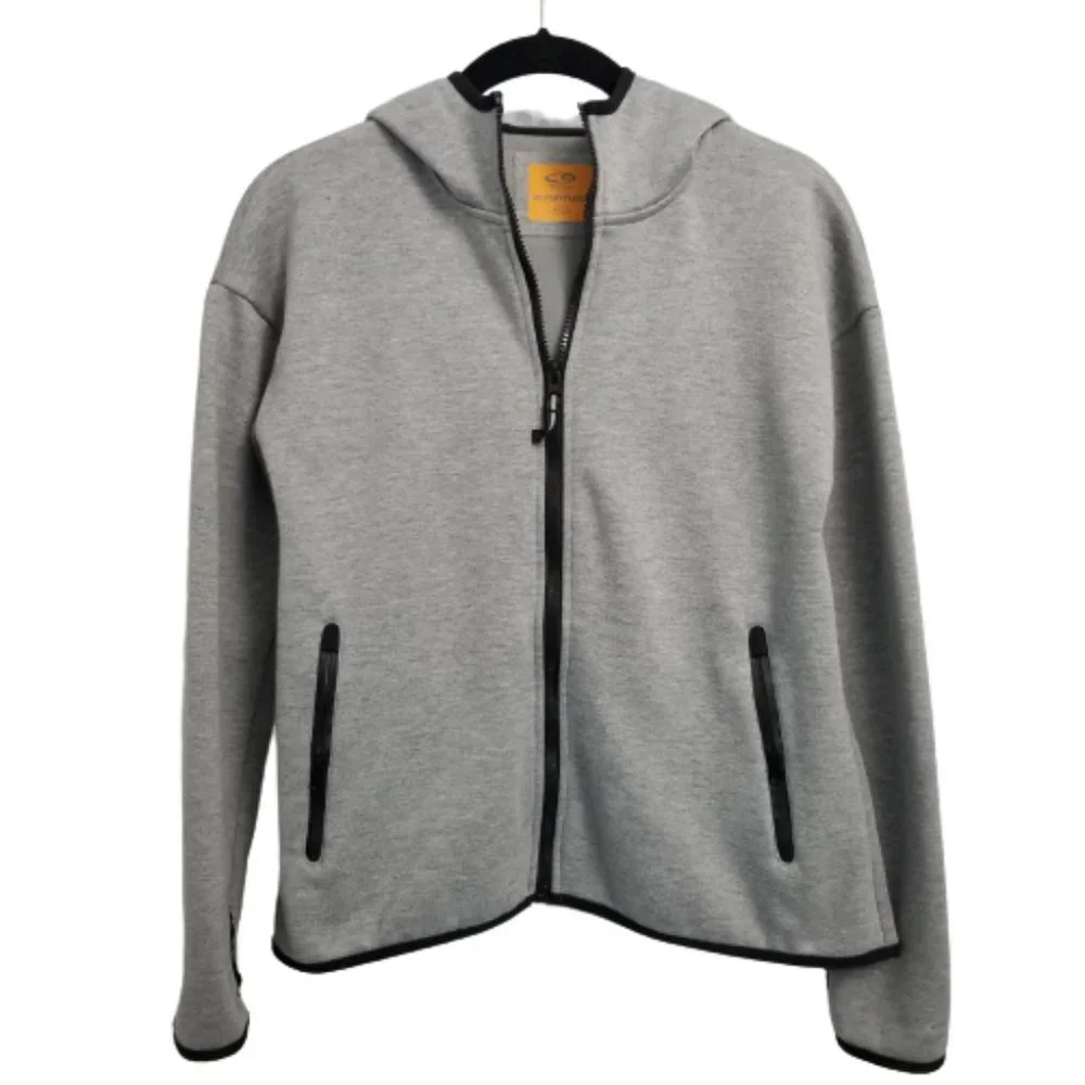 Champion Girls Victory Fleece Hoodie Jacket Large 10/12 Gray Zip Up Activewear
